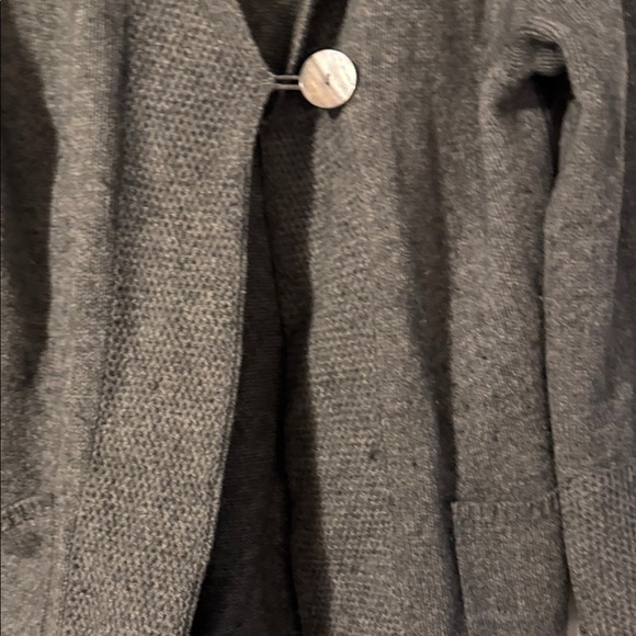 Gray Women's wool sweater Coat - Picture 6 of 11